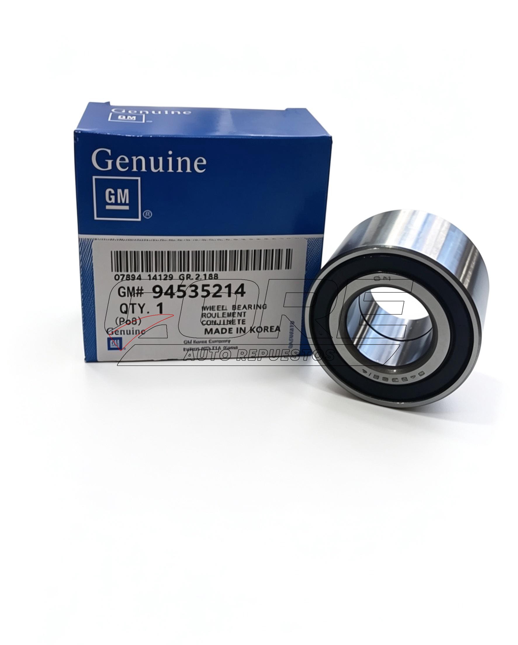 Rulimán GM 94535214 rueda posterior para Chevrolet Aveo todos, Sail 1.4L, Spark GT 1.2L