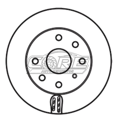 JUEGO DE DISCOS DE FRENO X2 PARA CHEVROLET AVEO 