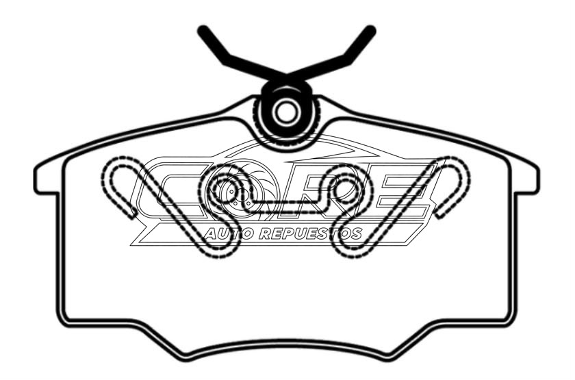 Pastillas de freno D1173 Chevrolet Corsa 1.6L 5P 98(CORTA )Volkswagen Gol / Saveiro / Fiat Premio 1.5L
