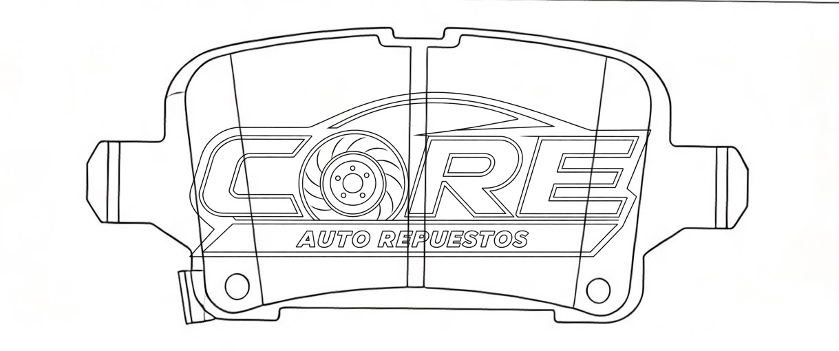 Pastillas de frenos posteriores D1857 Chevrolet Cruze 1.4L Turbo 2018 > en adelante
