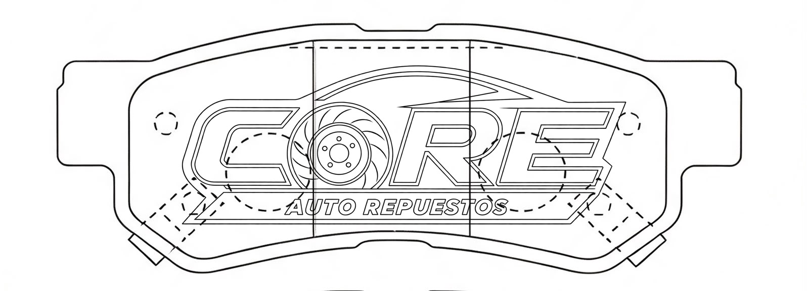 Pastilla Kia Sportage Active, Hyundai Tucson 2004-2012, Santa Fe 2001-2006 Posterior