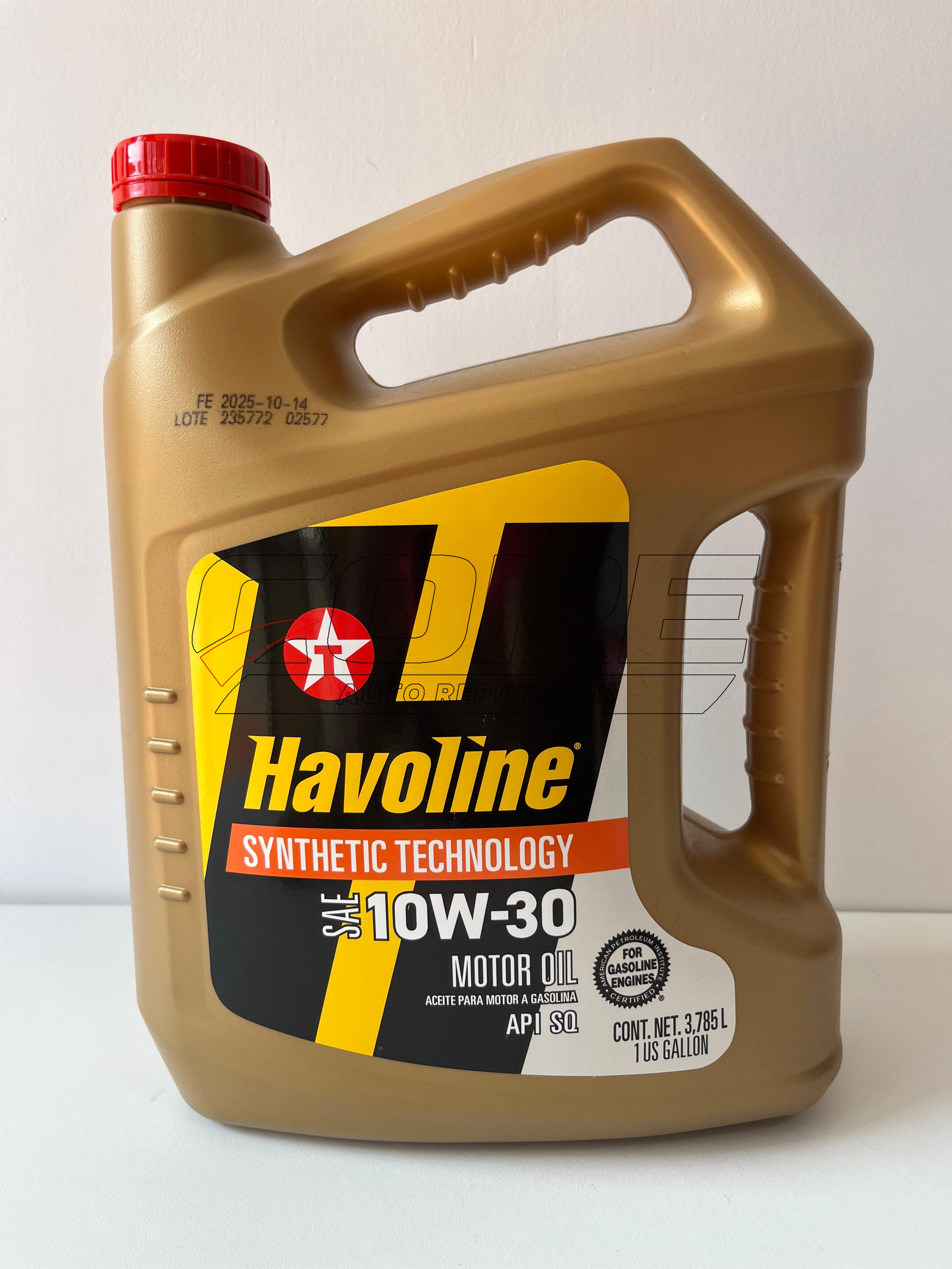 Aceite de motor SAE 10W30 Synthetic Technology