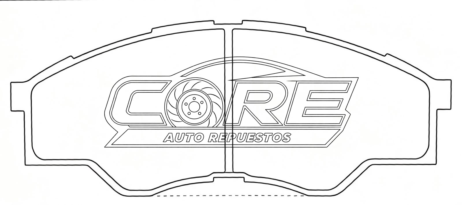 Pastillas de frenos D1523 Toyota Hilux Vigo 4X2 2.7L 2012>2015 (Parte inferior curva )