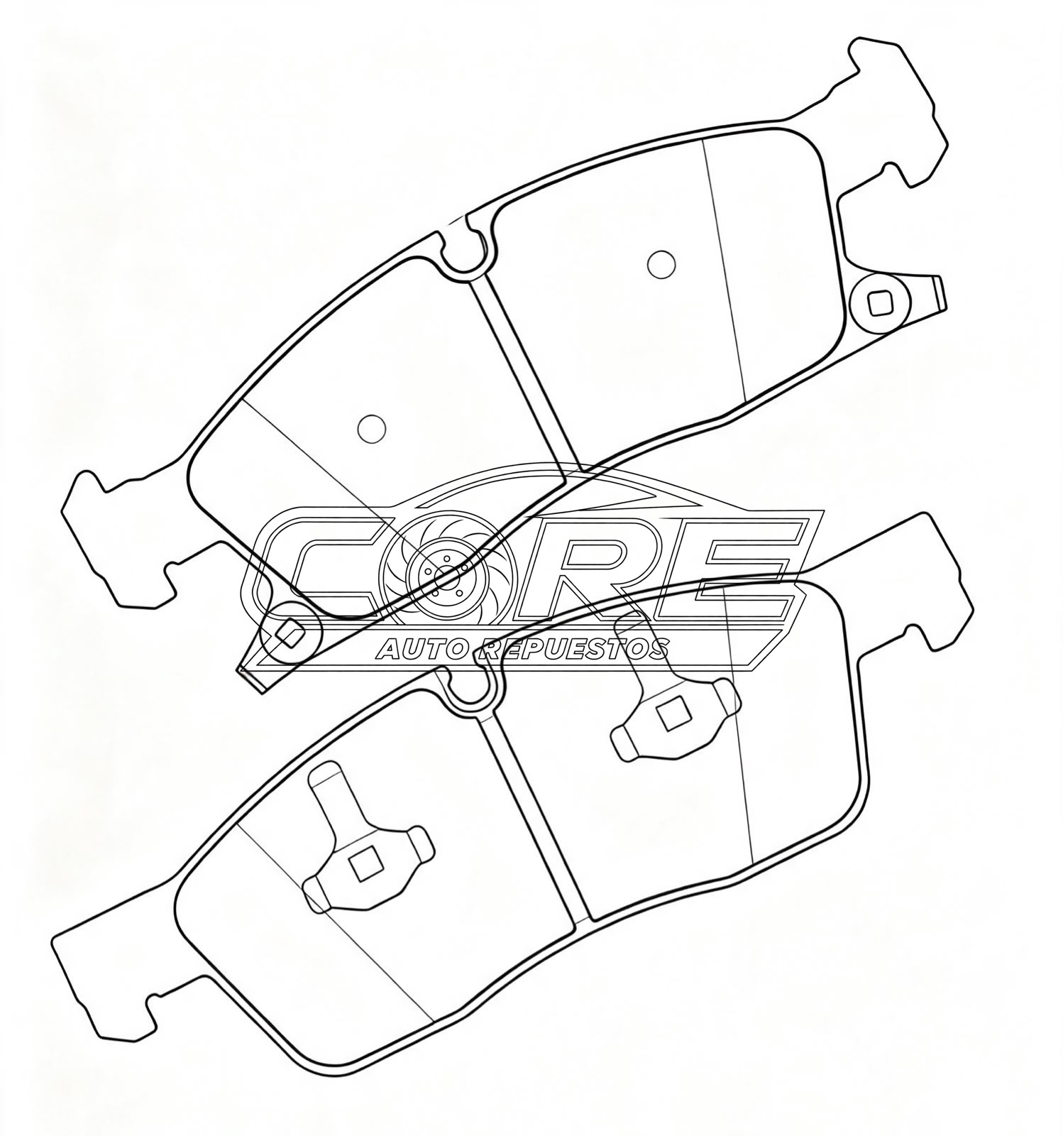 Pastillas de frenos D1629 Ford Edge 2017> / Dodge Durango 3.6L 4X4 2019