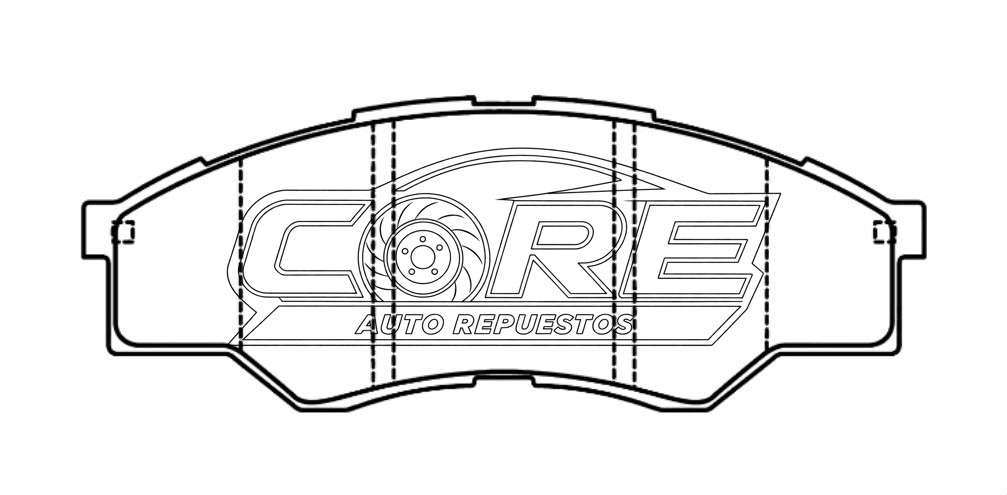 Pastillas de frenos MKD8376 Toyota Hilux Vigo 4x2 2.7L 2007>2011/ (Corte pequeño inferior)