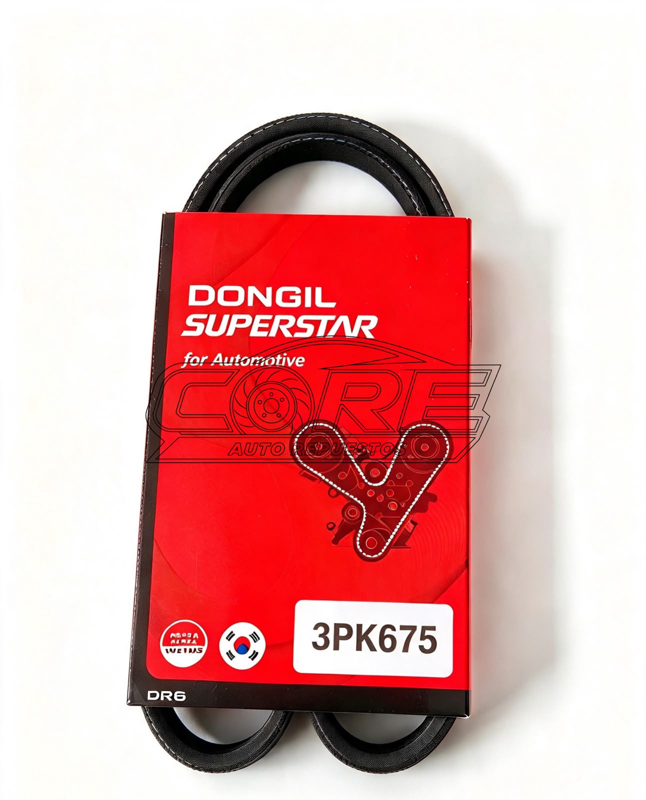 BANDA ACANALADA 3PK675 PARA KIA Y HYUNDAI