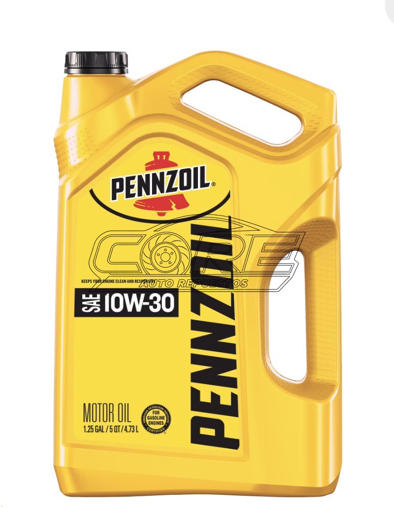 Aceite Pennzoil 10W-30 Motor Oil, Active Cleansing Technology 5 Litros