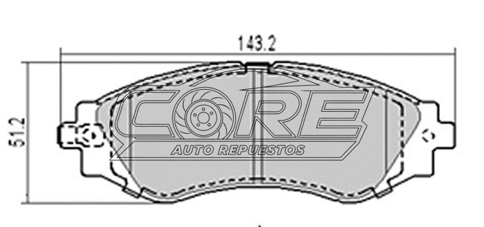 Pastillas de freno Chevrolet D797 Chev Aveo todos, Chevi Taxi/Optra, Vivant 