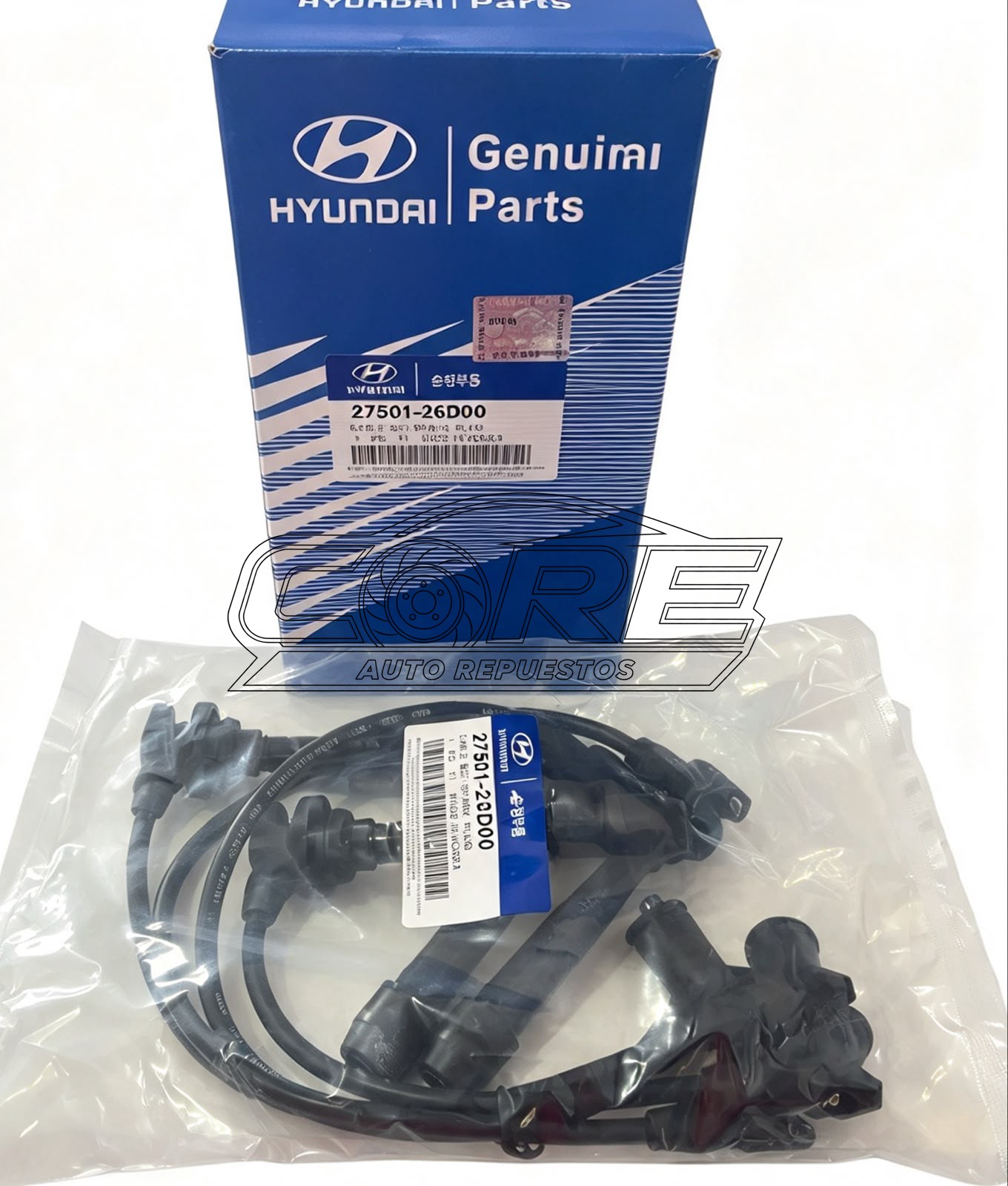 CABLES DE BUJIAS PARA HYUNDAI Y KIA 2750126D00