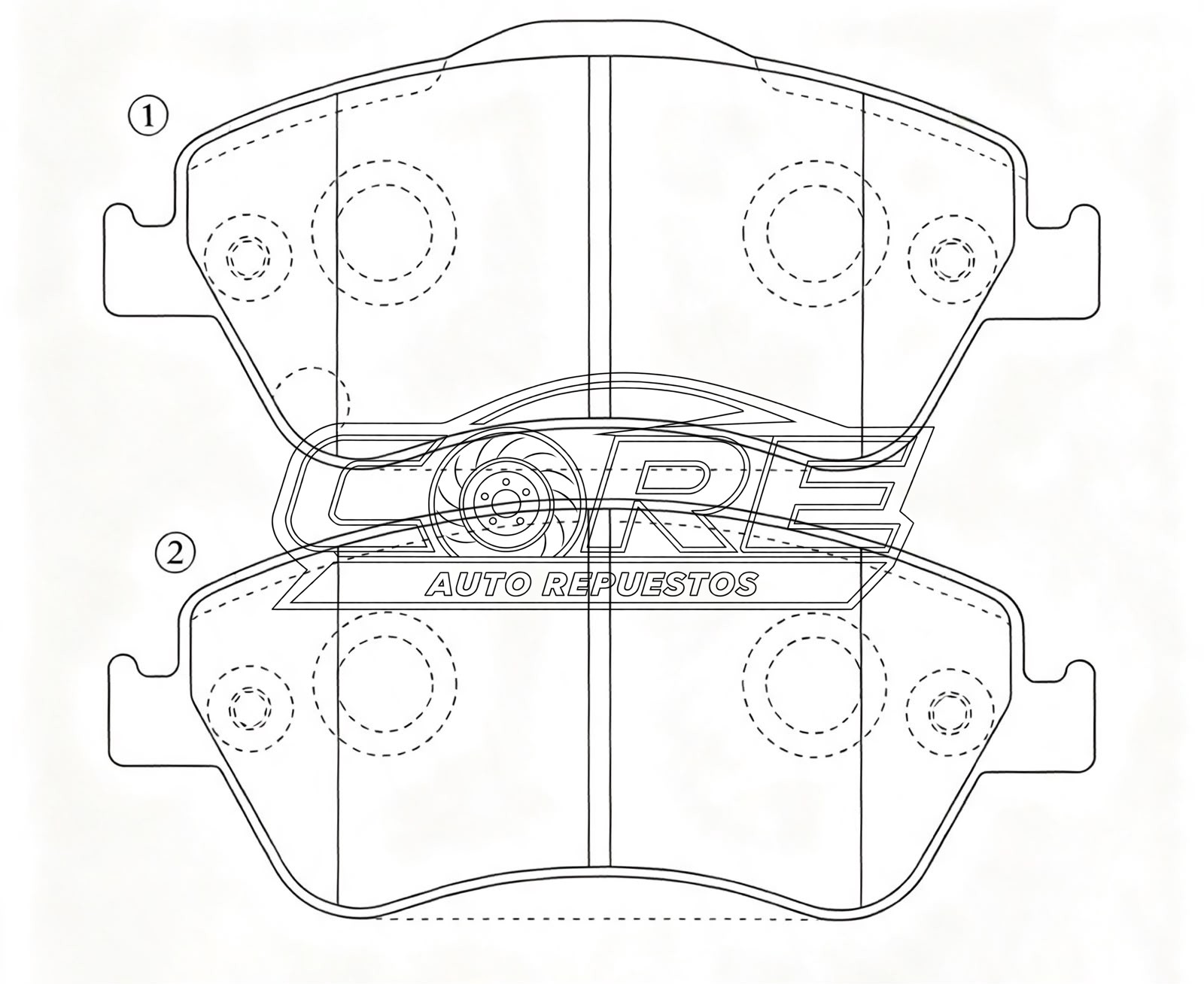 Pastillas de frenos delanteras MKD8526 Toyota Corolla 1.8L 2009
