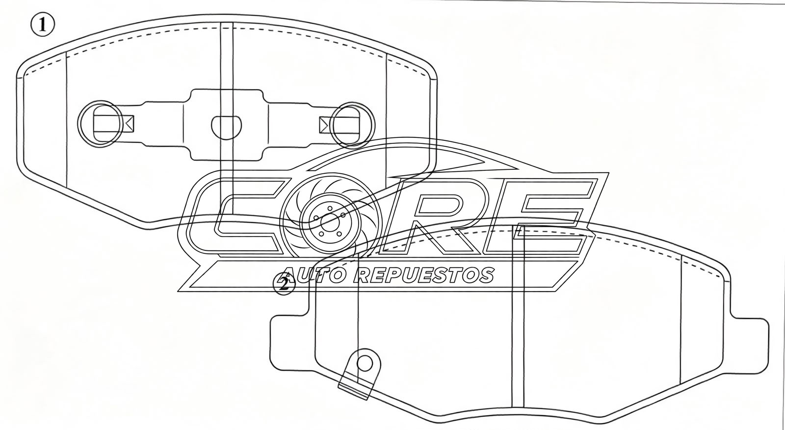 Pastillas de frenos Chery QQ6, Chery A1 Nice 2013 1.3L