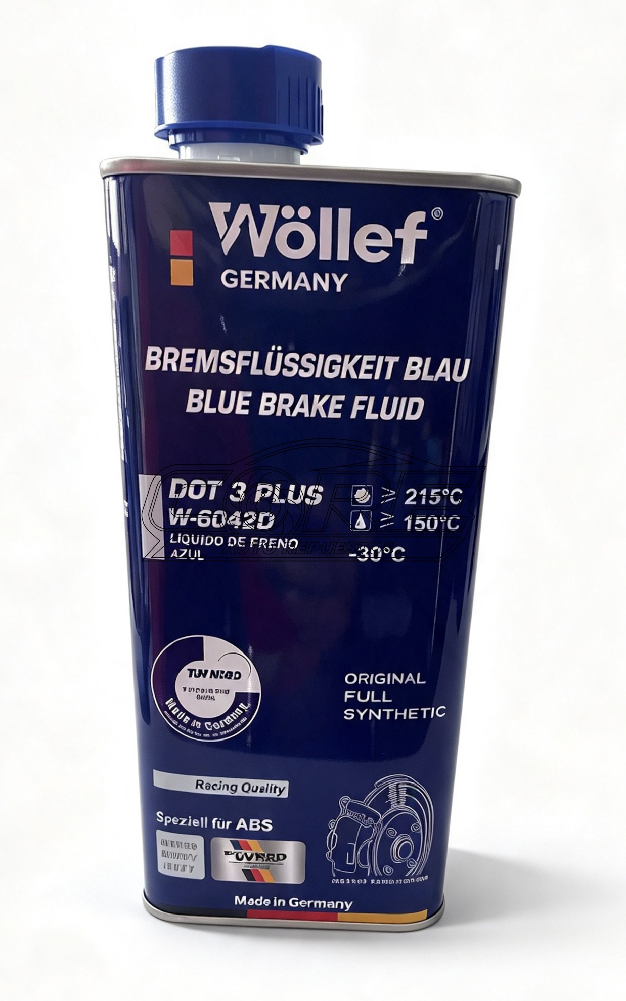 Líquido de freno Full sintético DOT 3 azul, 1L 