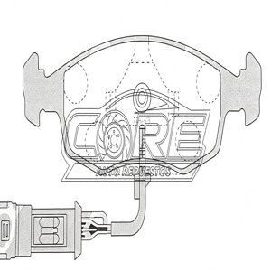 Pastillas de frenos D8037 Fiat Strada / Fiat Siena 2006 (Con Sensor)