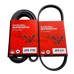 KIT DE BANDAS ACESORIOS 6PK1792 E HIDRAULICA 6PK611 PARA CHEVROLET SAIL 1.4L 