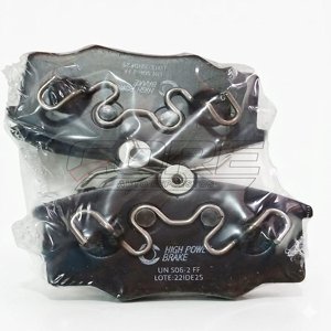 PASTILLAS DE FRENO DELANTERAS CON LAMINAS ANTIRUIDO PARA VW GOL, SAVEIRO